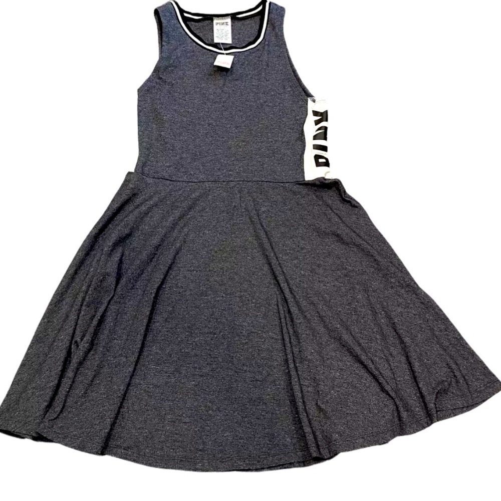 Victoria's Secret PINK Gray
Sporty Skater Dress Sz XS Spell out Logo
